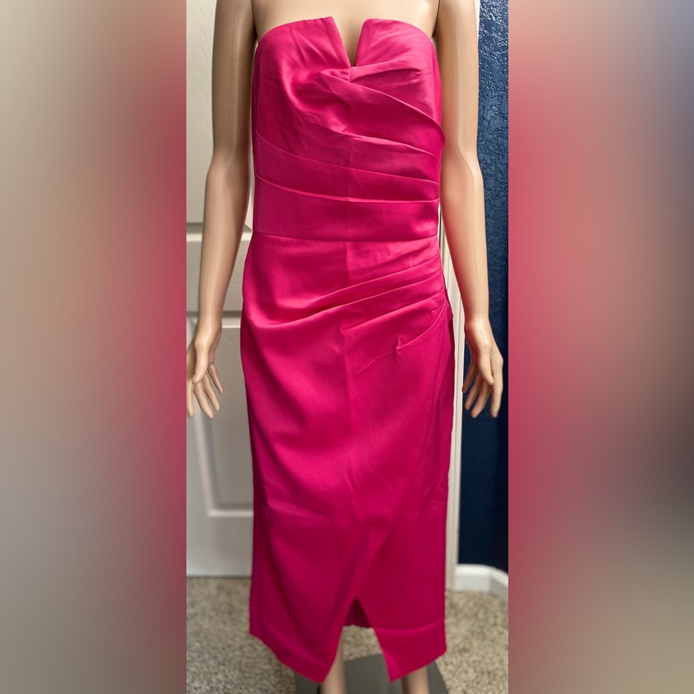 MOTF Fuchsia Strapless Dress